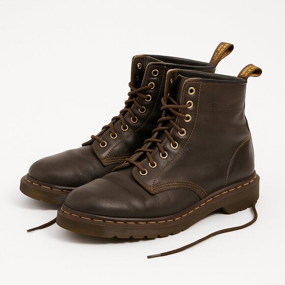Dr. Martens Other - Dr. Martens vintage broken in leather utility boots air cushion mens 10 brown